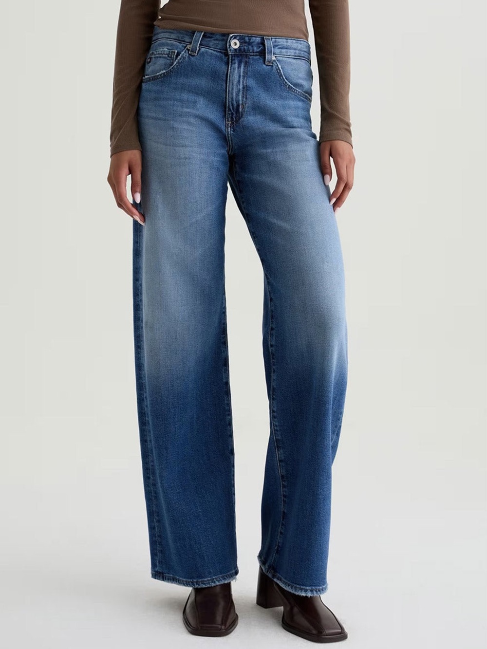 AG low rise wide leg jean